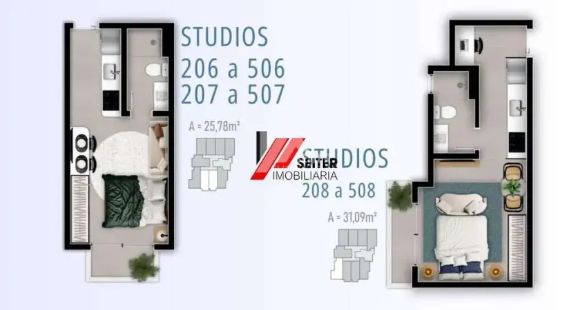 Apartamento com 1 quarto à venda na Trindade, Florianópolis