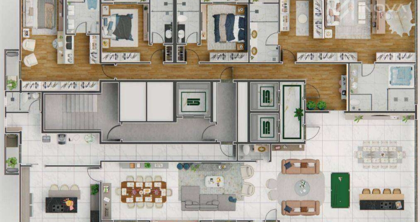 Apartamento com 4 quartos à venda na Rua Londrina, Centro, Cascavel