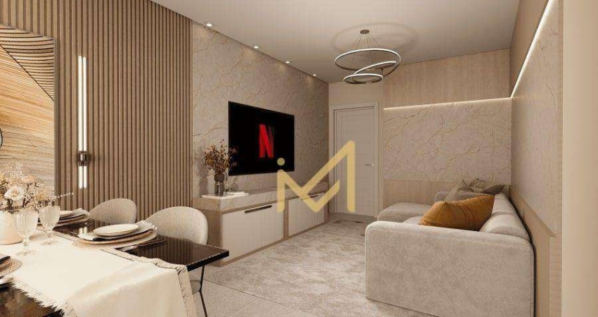 Apartamento com 01 dormitório, 01 suíte  à venda, 69 m² por R$868.488,05- Centro - Cascavel/PR