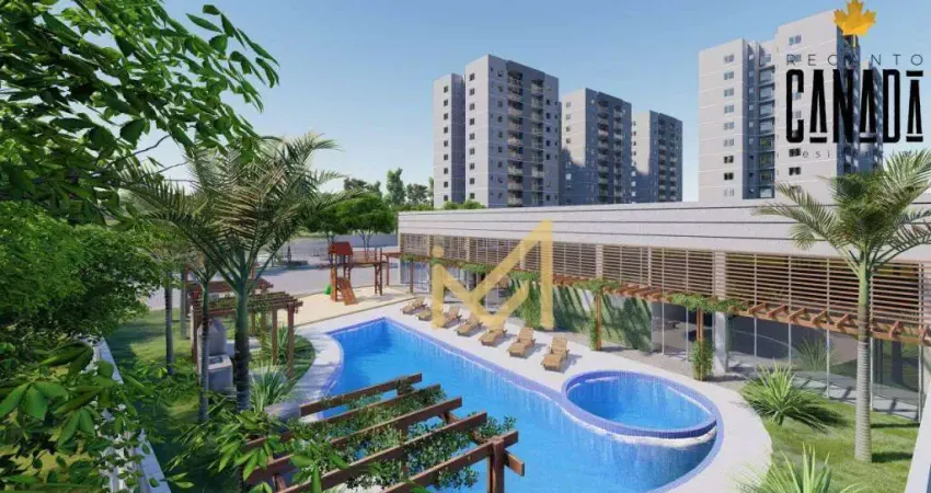 Apartamento com 1 Suíte+1Quarto - 78 m² por R$ 395.000 - Bairro Canadá - Cascavel/PR