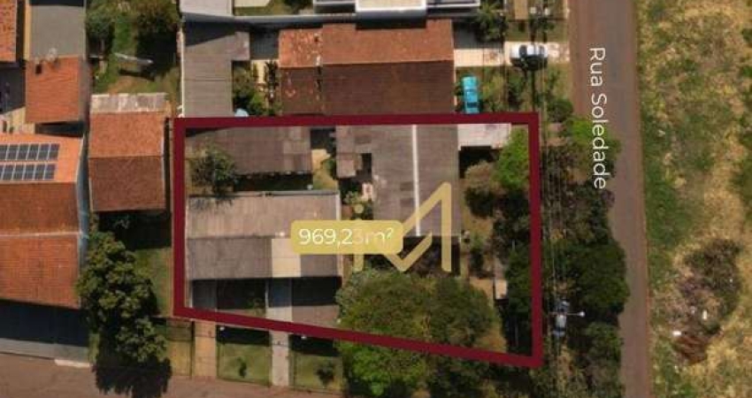 Terreno de esquina Comercial e residencial à venda, 969,00m² por R$ 1.800.000 - Canadá - Cascavel/PR
