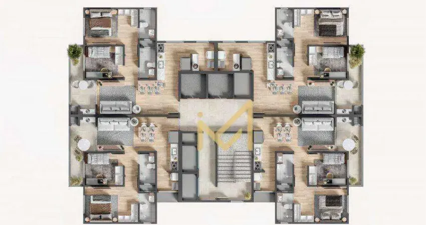 Apartamento à venda, 61 m² por R$ 450.450,00 - Floresta - Cascavel/PR