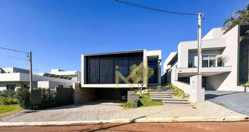 Casa com 4 suítes à venda, 359 m² por r$ 5.100.000 - condomínio treviso - cascavel/pr