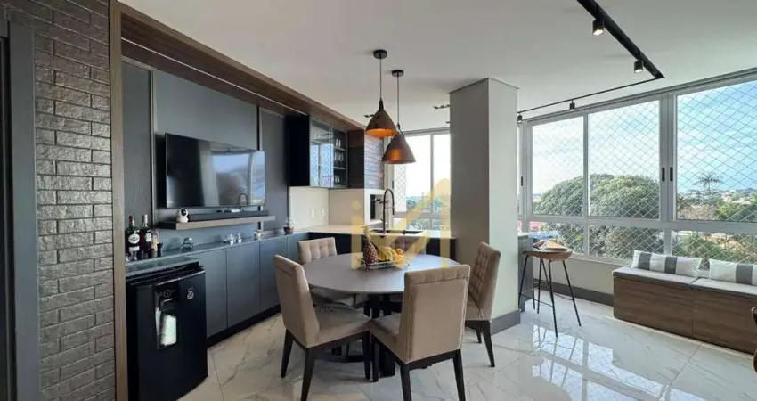 Apartamento mobiliado com 1 suíte + 2 dormitórios à venda por r$ 1.600.000 - country - cascavel/pr