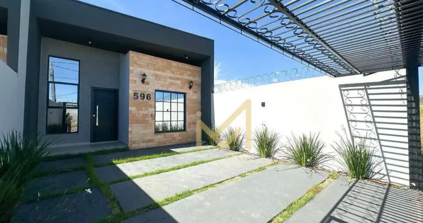 Casa com 1 suíte + 2 dormitórios à venda, 76 m² por r$ 445.000 - jardim veredas - cascavel/pr