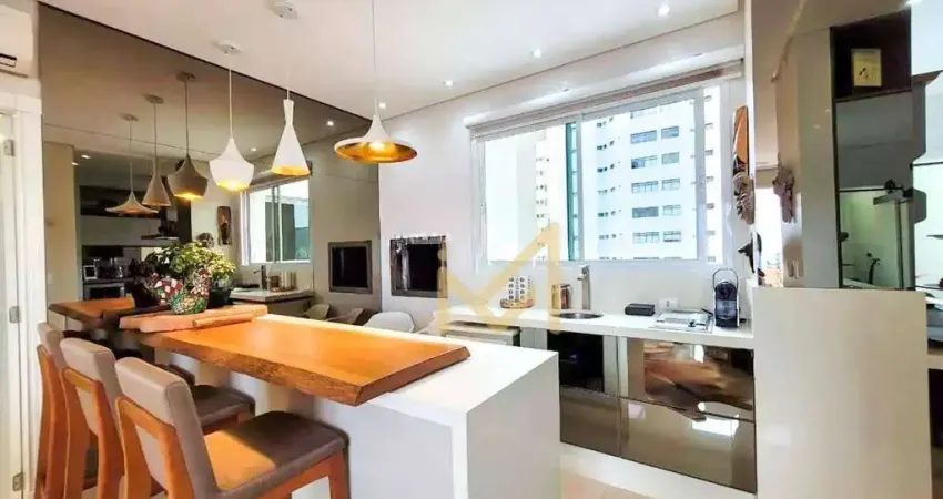 Apartamento mobiliado com 1 suíte + 2 dormitórios à venda, 135 m² por r$ 1.350.000 - centro - cascavel/pr