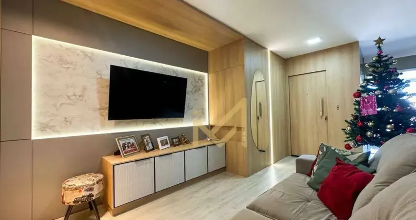 Apartamento mobiliado com 1 suíte + 2 dormitórios à venda, 100 m² por r$ 795.000 - cancelli - cascavel/pr