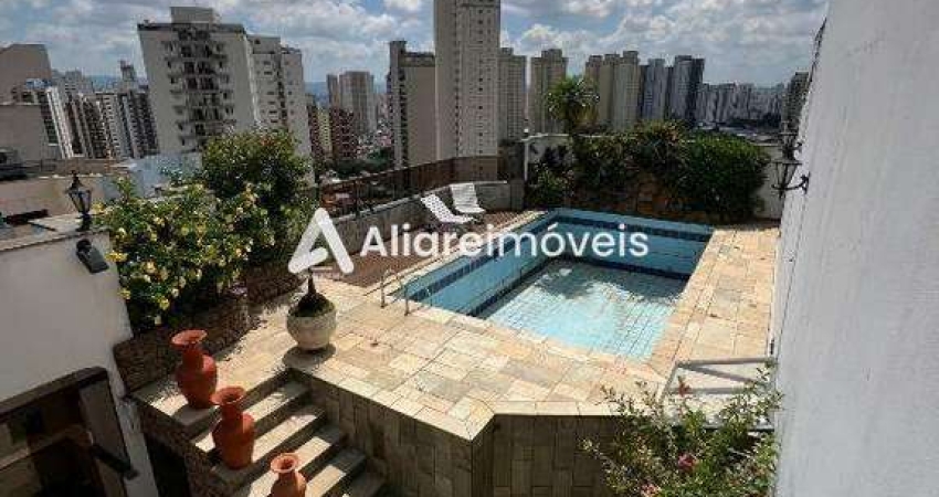 Cobertura Duplex c/ 4 quartos, sendo, 544m², para aluguel no Condomínio Michelangelo, no bairro Vila Regente Feijó, por 17.000,00