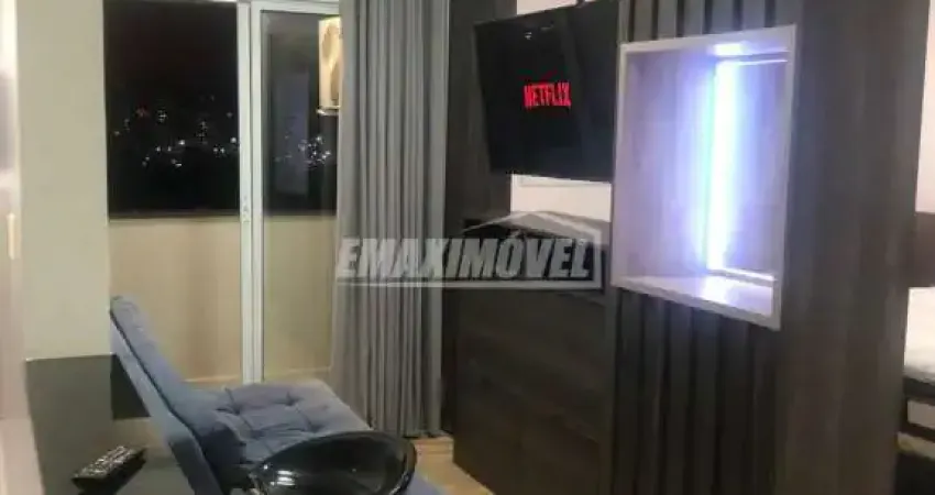 Flat mobiliado no condomínio red para locação - jardim américa - sorocaba/sp