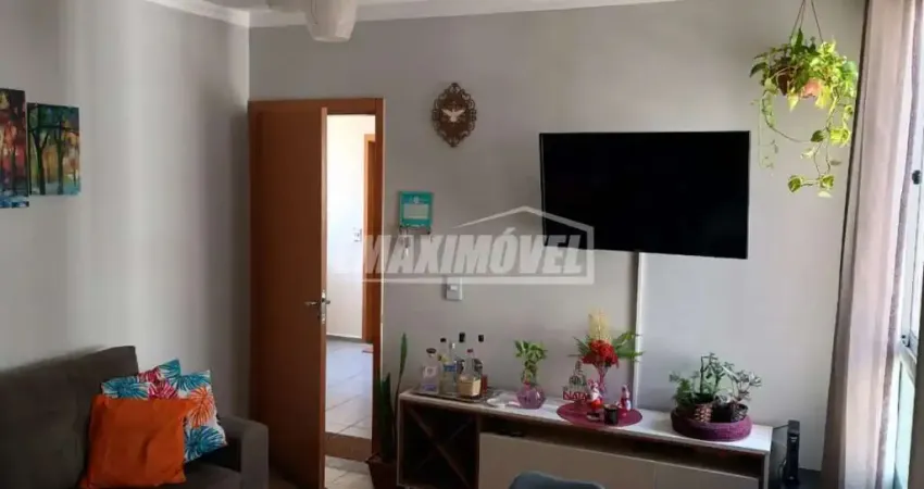 Apartamento á venda com 2 quartos no condomínio residencial spazio salamanca em sorocaba-sp