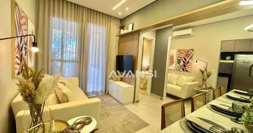 Apartamento com 2 dormitórios à venda, 49 m² - Cariobinha - Americana/SP
