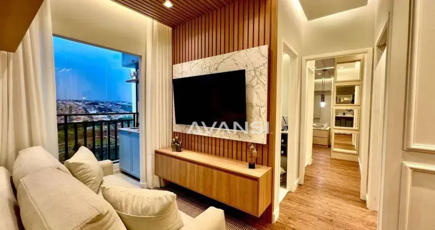 Apartamento Residencial Itapuã com 2 dormitórios à venda, 55 m² por R$ 326.568 - Jardim Itapuã - Santa Bárbara D'Oeste/SP