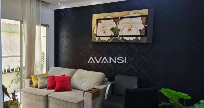 Apartamento Residencial Paraíso com 3 dormitórios à venda, 75 m² por R$ 290.000 - Jardim Ipiranga - Americana/SP