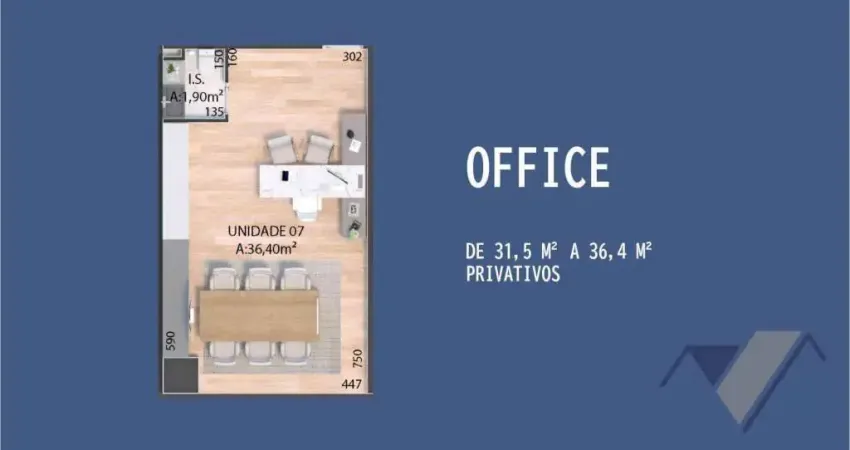 Sala à venda, 32 m² por R$ 454.041,00 - Centro - Cascavel/PR