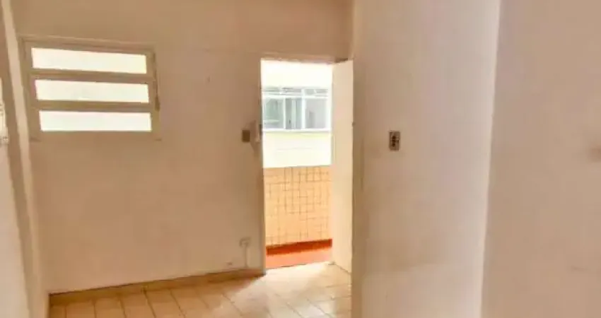 Pompeia- apartamento 01 dormitorio-sacada- 01 vaga -praia-ref 2397