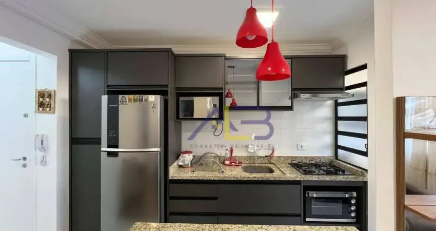 Apartamento mobiliado com 2 dormitórios para alugar, 48 m² por r$ 2.440/mês - jardim amélia - pinhais/pr