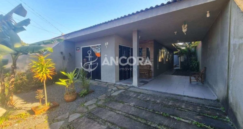 Casa com 03 quartos, 86,77m² de área construída em um terreno de 192m² à venda a apenas 250 metros da praia em Itapoá - Balneário Praia Das Palmeira