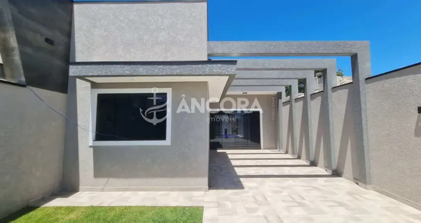 Casa nova com 03 quartos, sendo 01 suíte, com área de lazer com churrasqueira e piscina à venda em itapoá a apenas 600 metros do mar