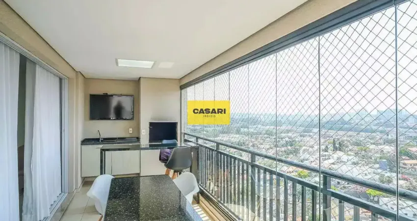 Apartamento 3 suítes, varanda gourmet, 3 vagas, 140m² - lazer completo - jardim são caetano, em são caetano do sul