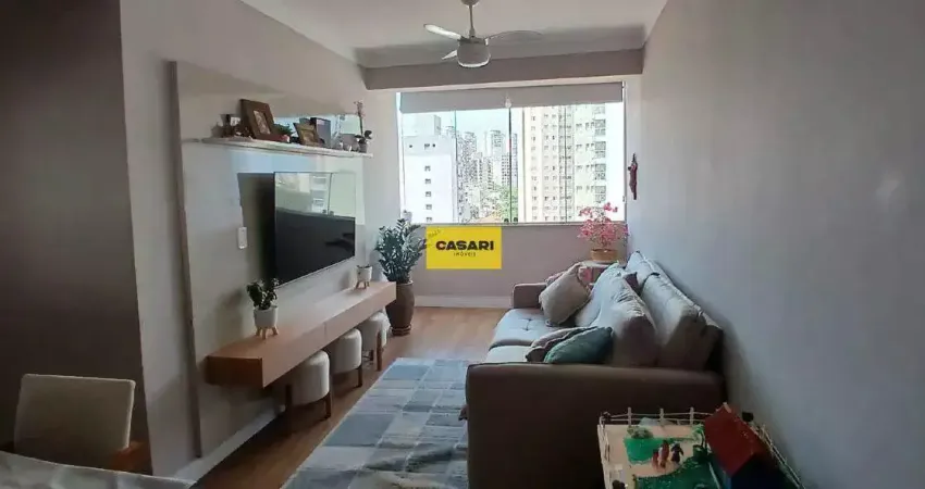 Apartamento reformado com 3 quartos à venda com 73m² no centro de são bernardo