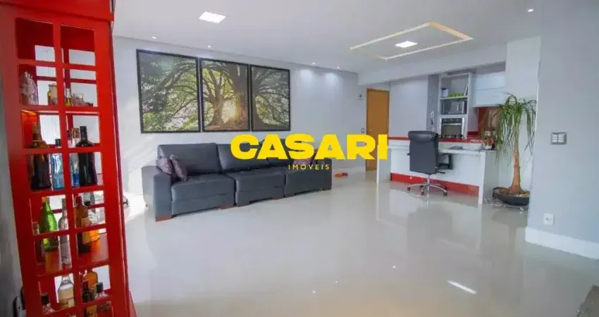 Apartamento à venda no bairro centro em são bernardo do campo | 2 suítes, varanda gourmet e 2 vagas de garagem