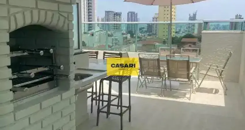 Cobertura à venda no parque das nações – santo andré | 3 dormitórios | suíte com terraço | 2 vagas | porteira fechada