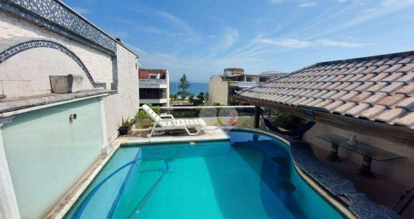 Cobertura com 4 quartos sendo 2 suítes, à venda, 180 m² por R$ 1.750.000 - Recreio dos Bandeirantes - Rio de Janeiro/RJ