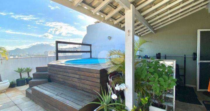 Cobertura com 4 quartos à venda, 153 m² por R$ 1.200.000 - Recreio dos Bandeirantes - Rio de Janeiro/RJ