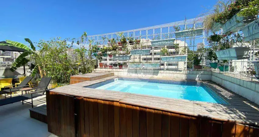 Cobertura com 4 dormitórios à venda, 263 m² por r$ 3.950.000,00 - gávea - rio de janeiro/rj