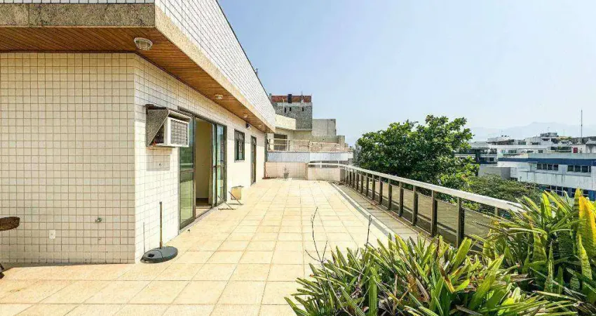 Cobertura linear 4 quartos (2suites), 263 m² à venda por r$ 1.300.000 - recreio dos bandeirantes