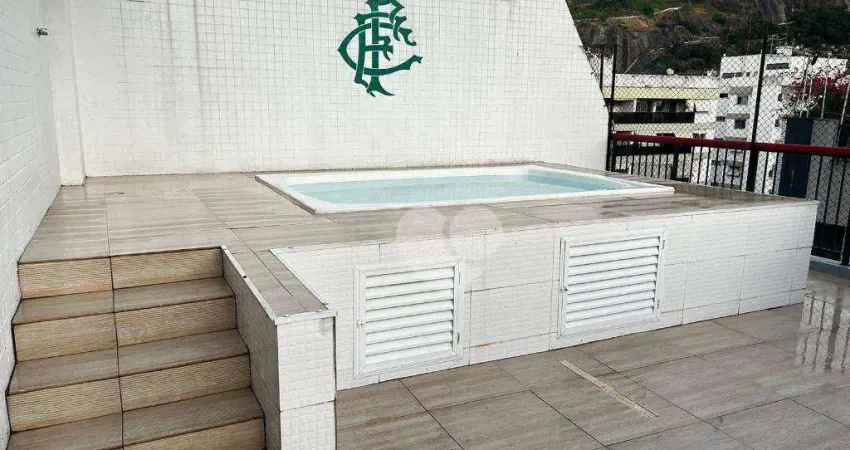 Cobertura duplex com 3 quartos 2 vagas no condomínio garden park à venda no grajáu, rio de janeiro/rj