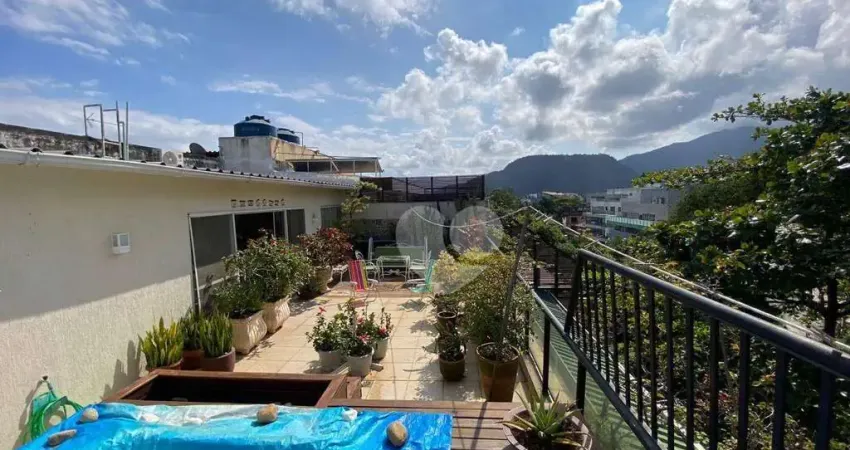 Jardim oceânico - cobertura duplex reformada de 2 suítes com vista para a pedra da gávea. próximo a praça do pomar e metrô. barra da tijuca/rj