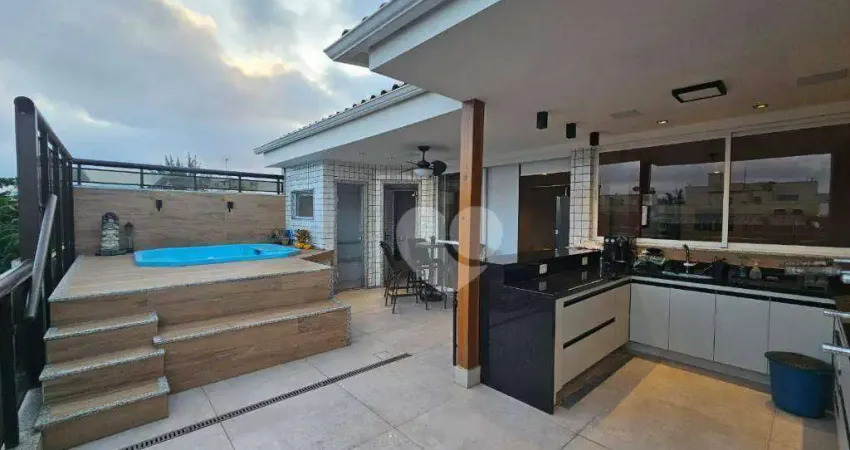 Cobertura com 4 suítes, 500 m², A venda por 2.499.000 - Recreio dos Bandeirantes - /RJ