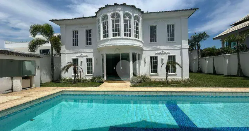 Casa com 5 suítes à venda, 1021 m² por r$ 6.000.000 - barra da tijuca - rio de janeiro/rj