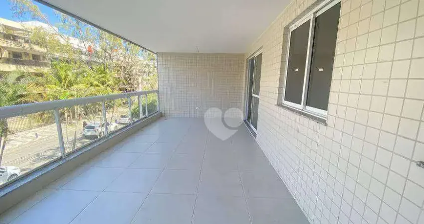 Apartamento com 3 quartos sendo 1 suíte, varandão frente, 2 vagas à venda, 109 m² por r$ 855.000 - recreio dos bandeirantes - rio de janeiro/rj
