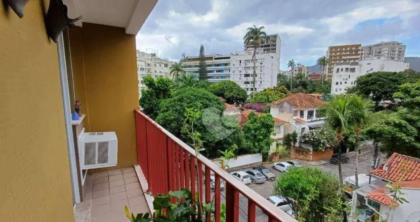 Apartamento em rua nobre - varanda - 2 quartos - suíte - r$850.000,00 - humaitá - rj