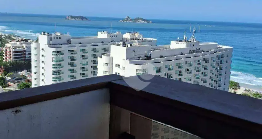 Apartamento na av. lucio costa, 1 quarto, andar alto com vista mar, na avenida lucio costa, barra da tijuca/rj