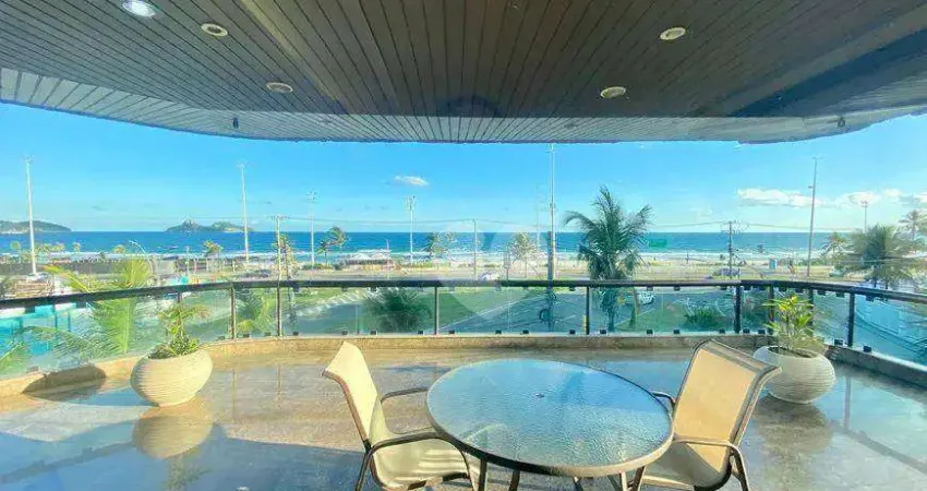 Apartamento à venda na Barra da Tijuca, frontal mar com 4 quartos,   377 m² por R$ 4.800.000 - Jardim Oceânico - Rio de Janeiro/RJ