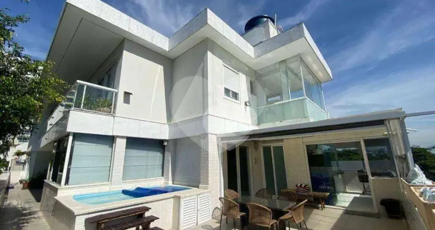 Cobertura com 6 quartos sendo 5 suítes à venda, 439 m² por r$ 4.550.000 - barra da tijuca - rio de janeiro/rj