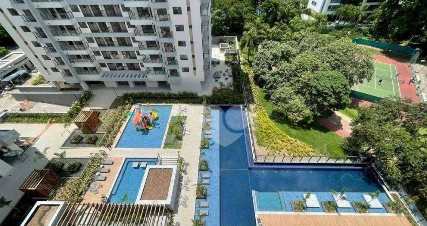 Apartamento com infraestrutura espetacular, varandão, 3 quartos (3 suítes), lavabo, 2 vagas à venda, 96 m² por R$ 2.050.000 - Barra da Tijuca