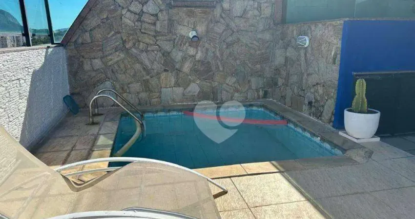 Cobertura com 3 dormitórios à venda, 197 m² por r$ 2.460.000,00 - humaitá - rio de janeiro/rj