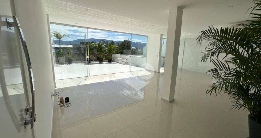 Lopes Enjoy Recreio-Aluga linda cobertura Linear 198m2 recentemente reformada no valor de R$ 6500,00 + taxas