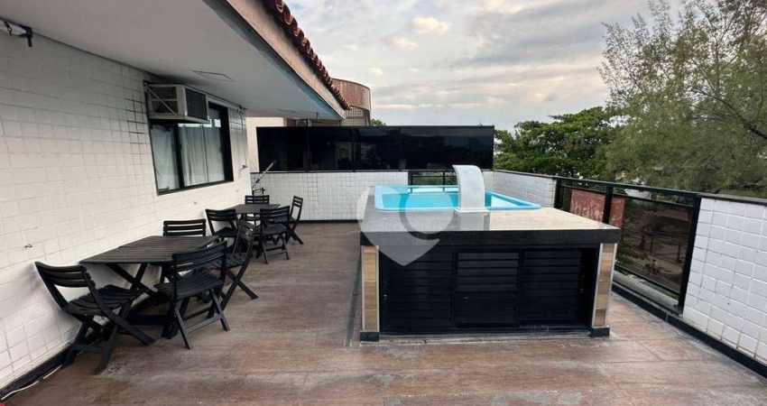 Maravilhosa cobertura duplex, 3 suítes, piscina, 2 vagas, Recreio dos Bandeirantes.