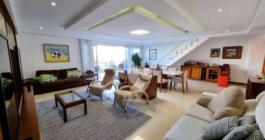 Cobertura com 4 quartors à venda, 334 m² por r$ 1.850.000 - recreio dos bandeirantes - rio de janeiro/rj