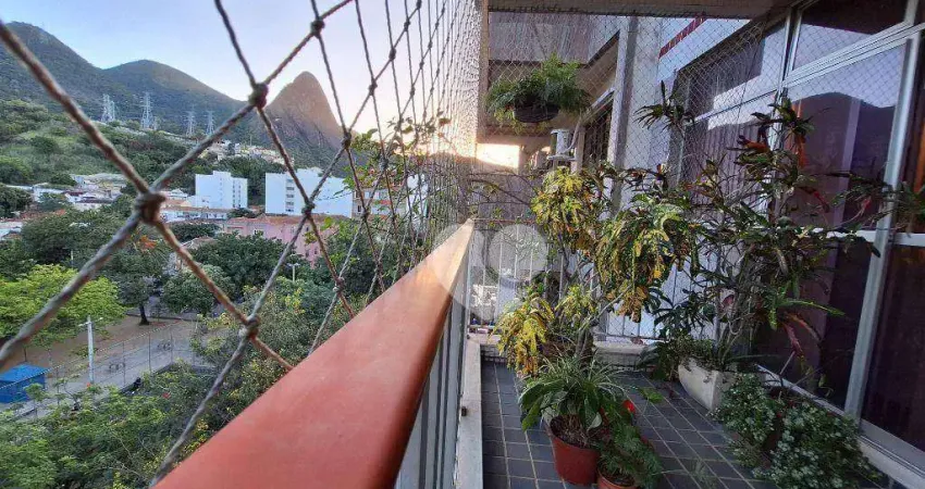 Grajaú, Apartamento com varandão, 3qts com suíte, dep completas, 2 vagas à venda, 143 m² por R$ 620.000 - Grajaú - Rio de Janeiro/RJ