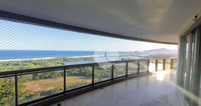 Apartamento com 3 suítes para alugar, 262 m² por R$ 22.319/mês - Barra da Tijuca - Rio de Janeiro/RJ