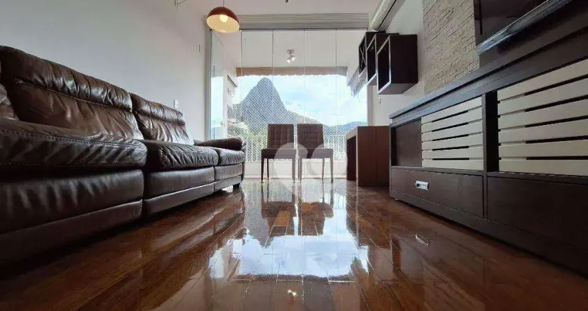 Grajaú, 3 varandas, 2qts com 80m², reformado, 1 vaga , porteiro, play $495.000,00 - Grajaú- Rj