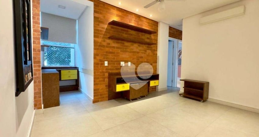 Lindo apartamento reformado com 2 quartos, 2 banheiros e vaga alugada à venda, 58 m² por R$ 750.000 - Glória