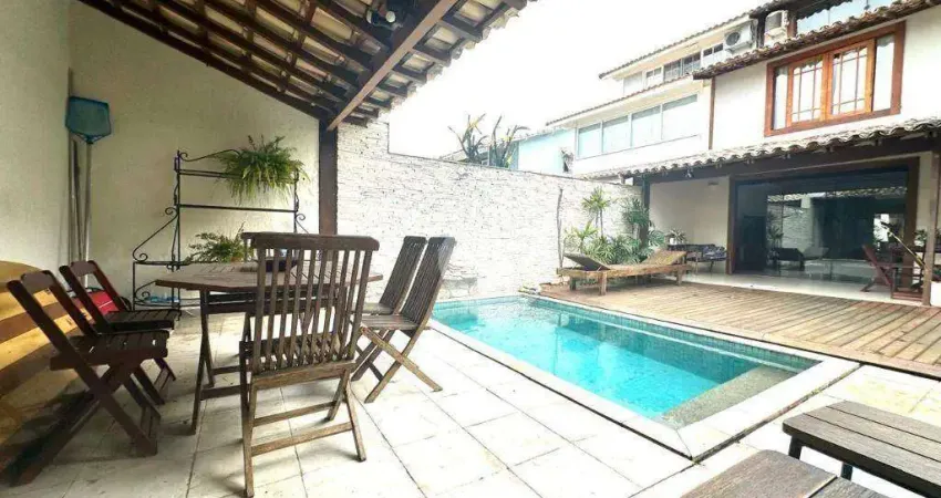 Casa com 5 quartos e 1 suíte para alugar, 309 m² com piscina por r$ 18.686/mês - recreio dos bandeirantes - rio de janeiro/rj