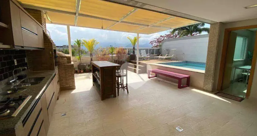 Cobertura com 4 quartos à venda, 294 m² por r$ 1.650.000 - recreio dos bandeirantes - rio de janeiro/rj